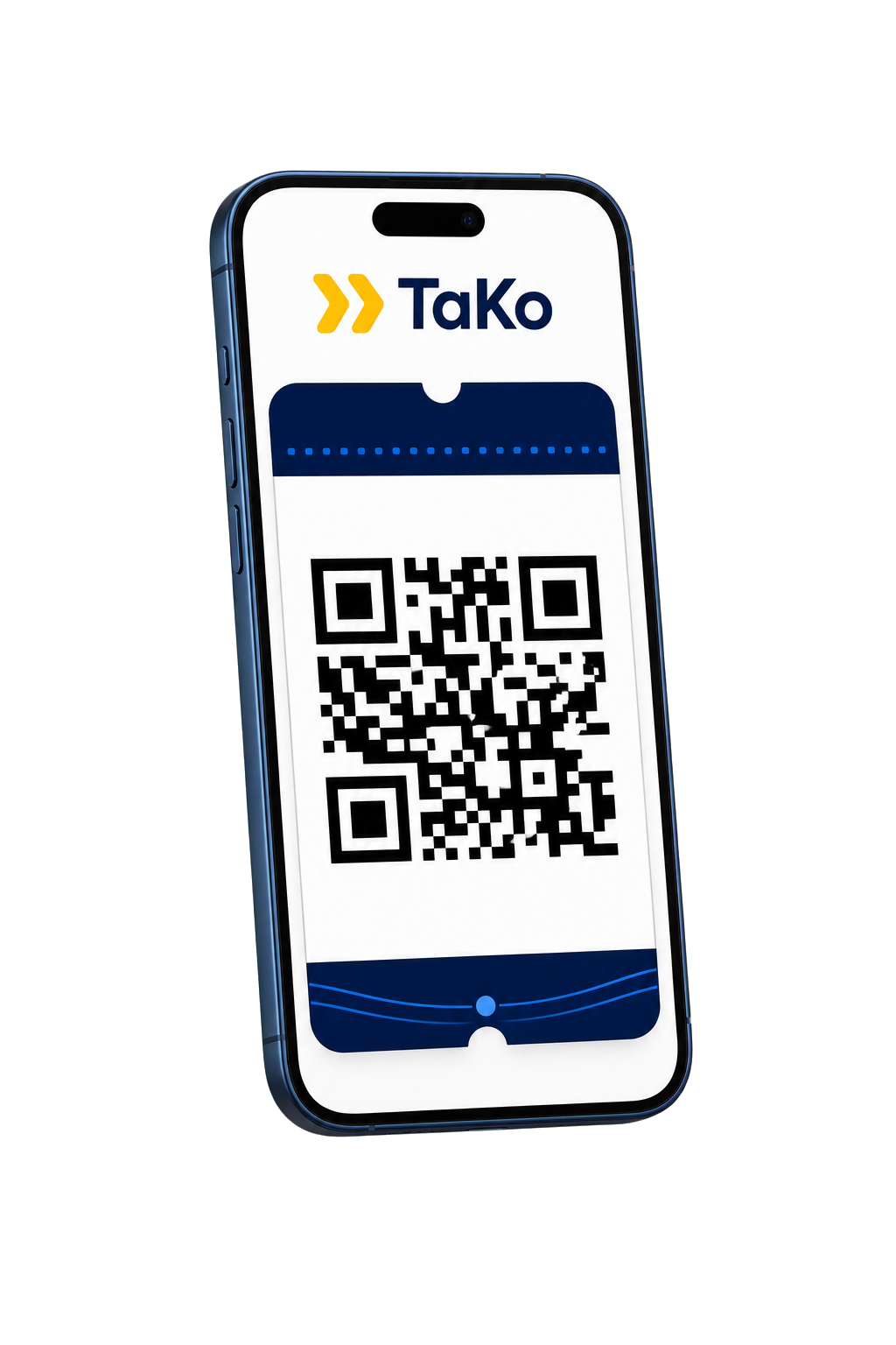 Billet électronique TaKo avec QR Code sur téléphone